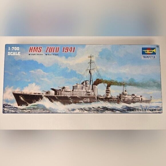 Trumpeter 1/700 HMS Zulu 1941 Model Ship - Picture 9 of 9